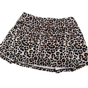 Soothfeel Leopard Athletic Tennis Skirt Size XL